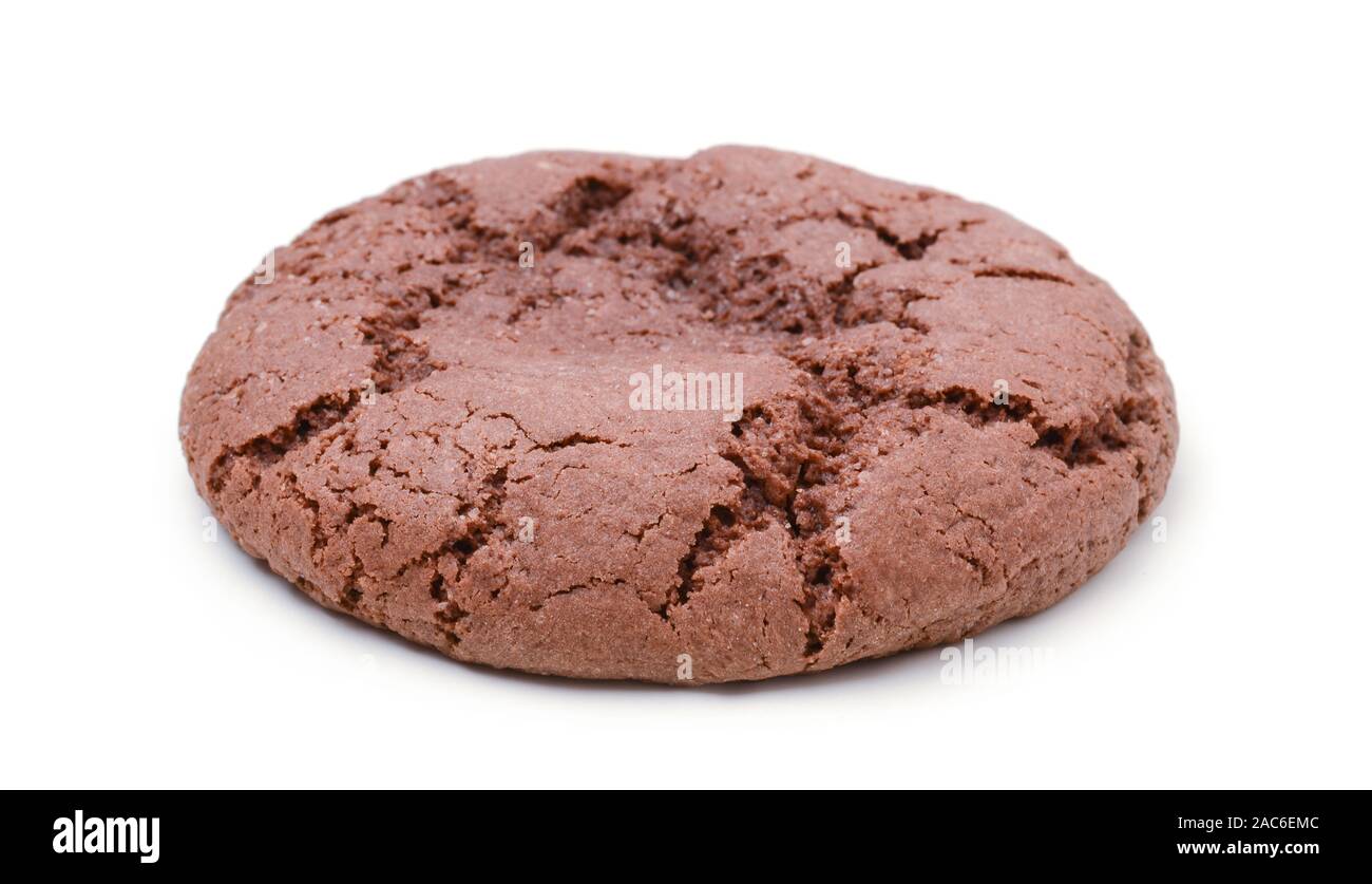 Chocolate Chip Cookies Isolated on White Background Stock Photo