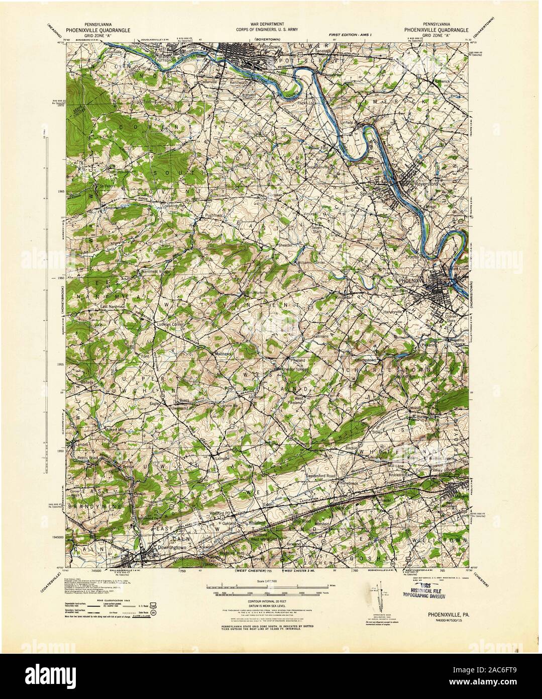Phoenixville map hires stock photography and images Alamy