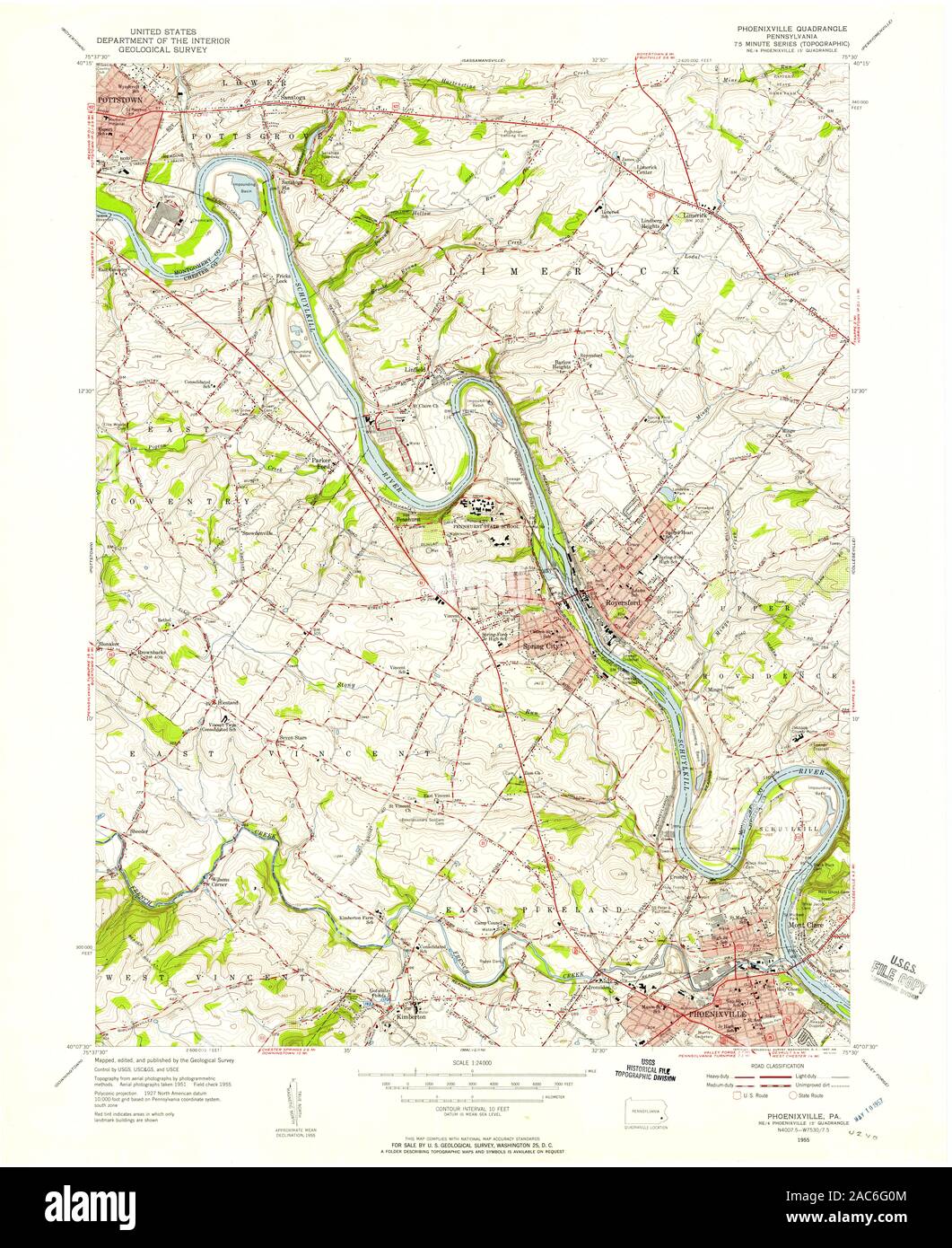 Map of phoenixville hires stock photography and images Alamy