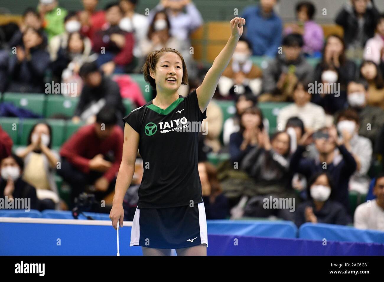Nozomi Okuhara, NOVEMBER 30, 2019 - Badminton : The 73rd All Japan Badminton Championships 2019 Women's Singles Semi-final at Komazawa Gymnasium, Tokyo, Japan. (Photo by MATSUO.K/AFLO SPORT) Stock Photo
