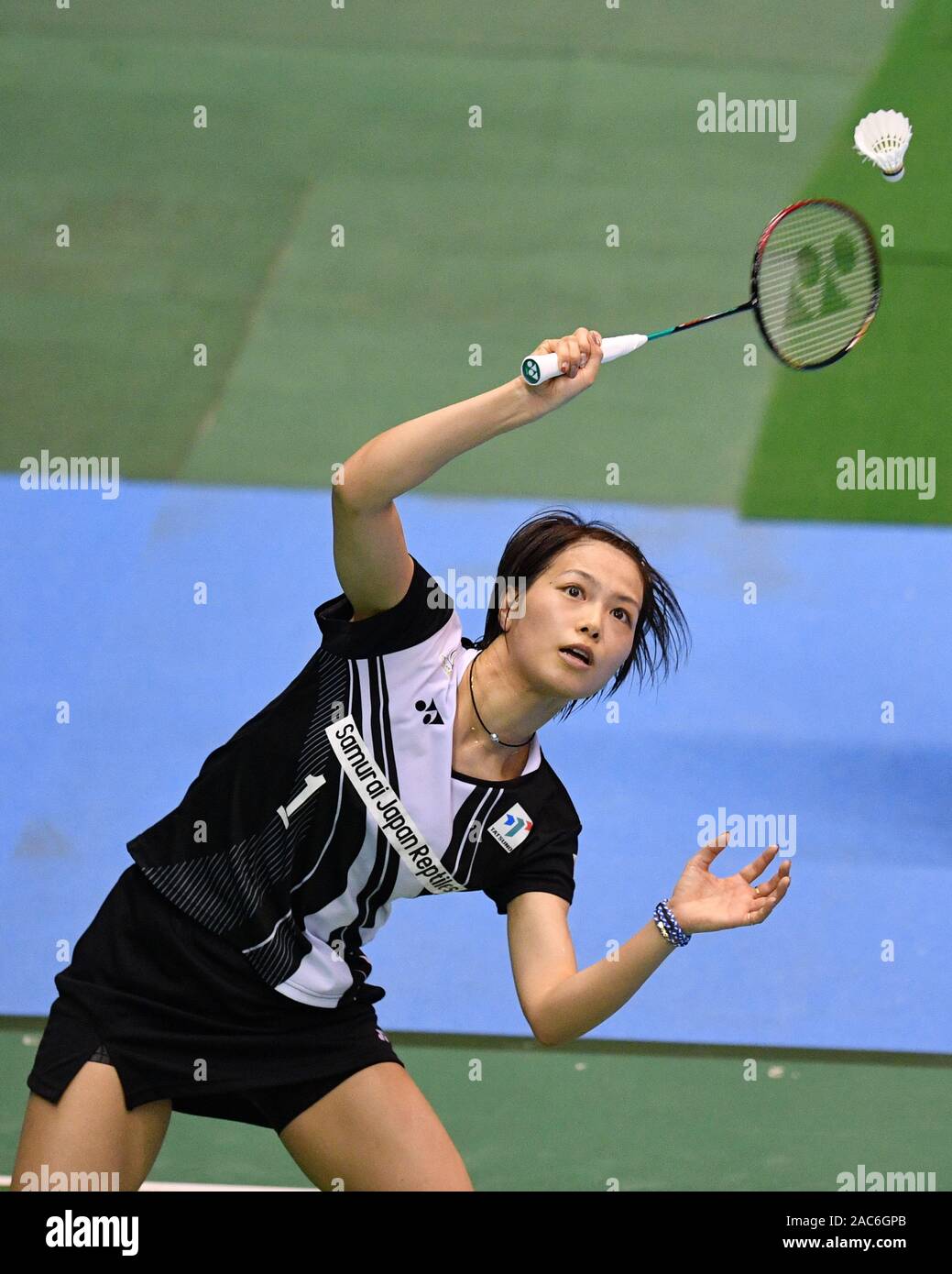 /Yuki Fukushima, NOVEMBER 30, 2019 - Badminton : The 73rd All Japan Badminton Championships 2019 Women's Doubles Semi-final at Komazawa Gymnasium, Tokyo, Japan. (Photo by MATSUO.K/AFLO SPORT) Stock Photo