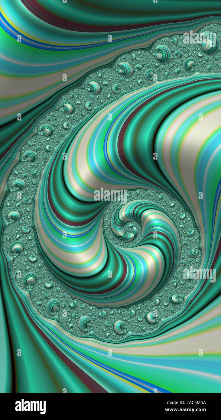 Artfully 3D rendering fractal, fanciful abstract illustration and ...