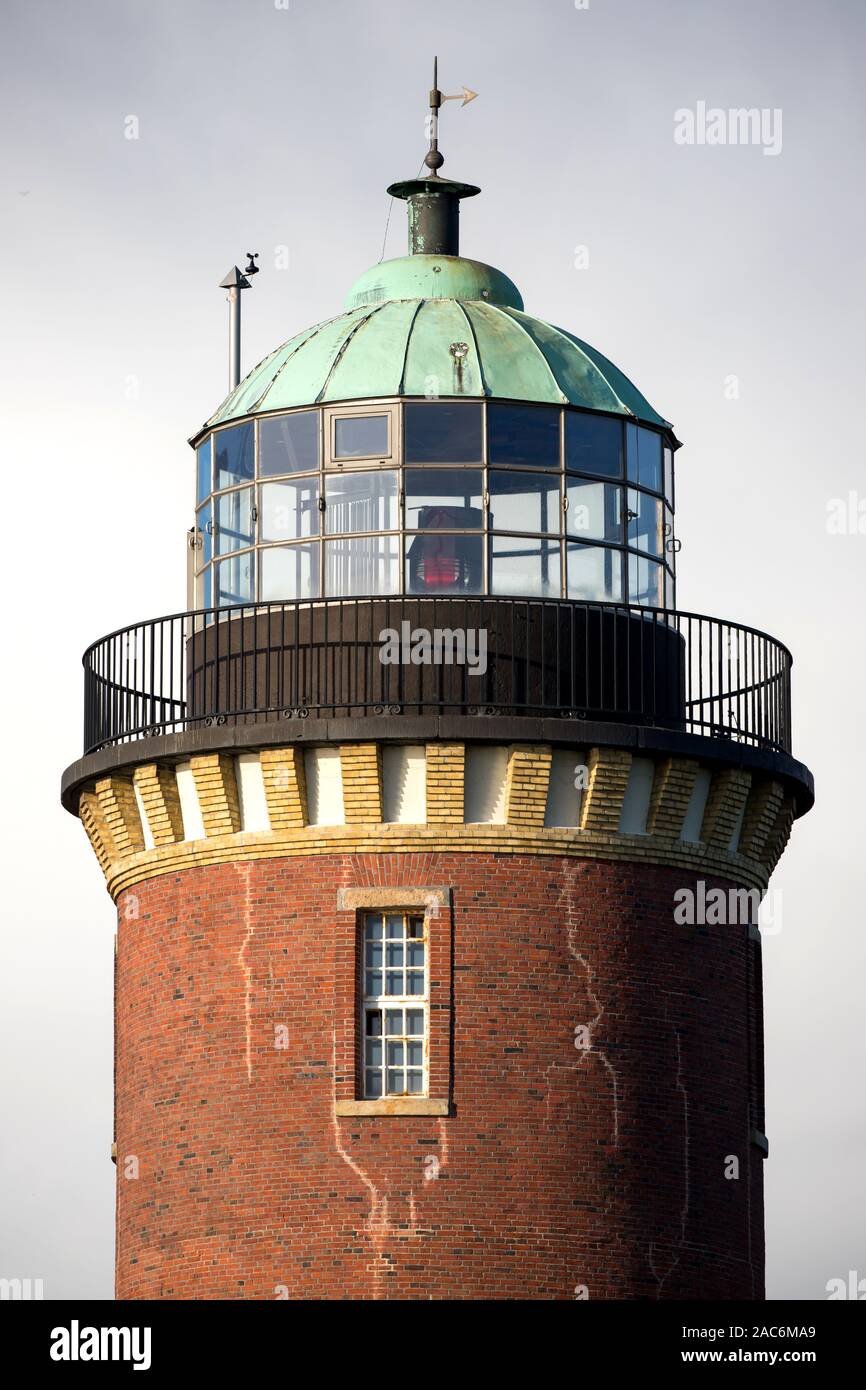 Hamburg lighthouse in Cuxhaven, Germany Stock Photo