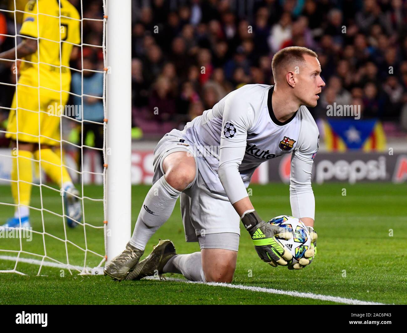 BARCELONA, 27-11-2019. UEFA Champions League 2019/ 2020, Date 5. Barcelona  - Borussia Dortmund. Marc-Andre Ter Stegen of FC Barcelona Stock Photo -  Alamy