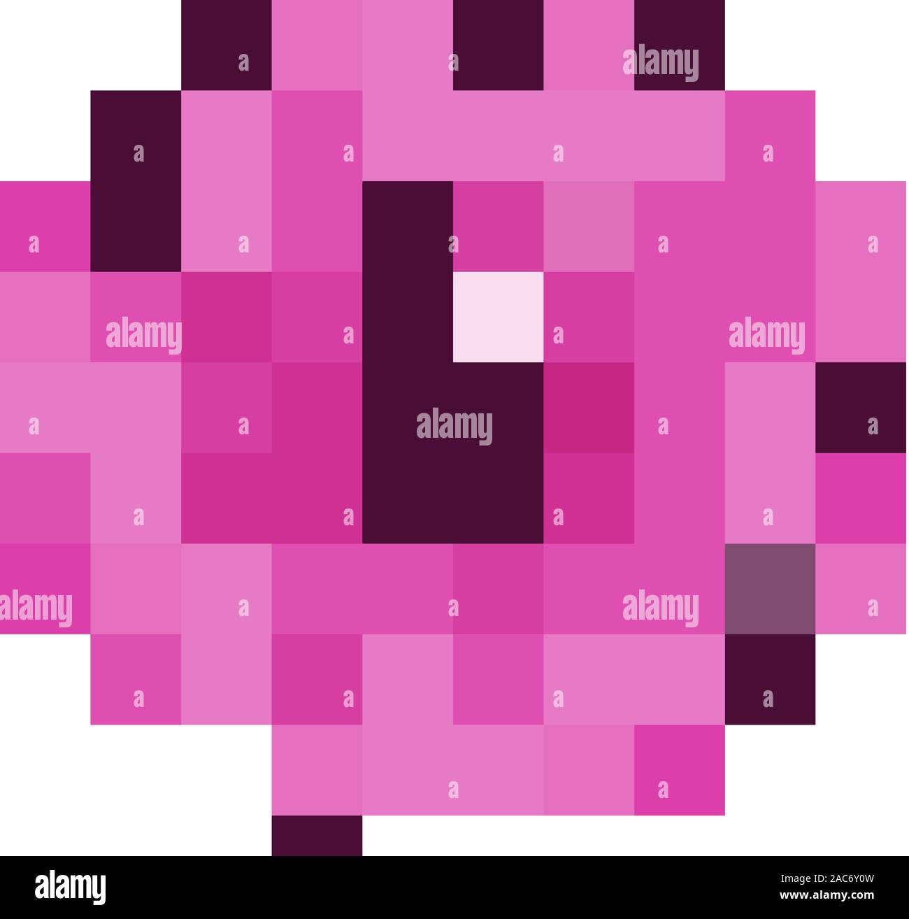 Single flower in pink color illustration Stock Vector Image & Art - Alamy