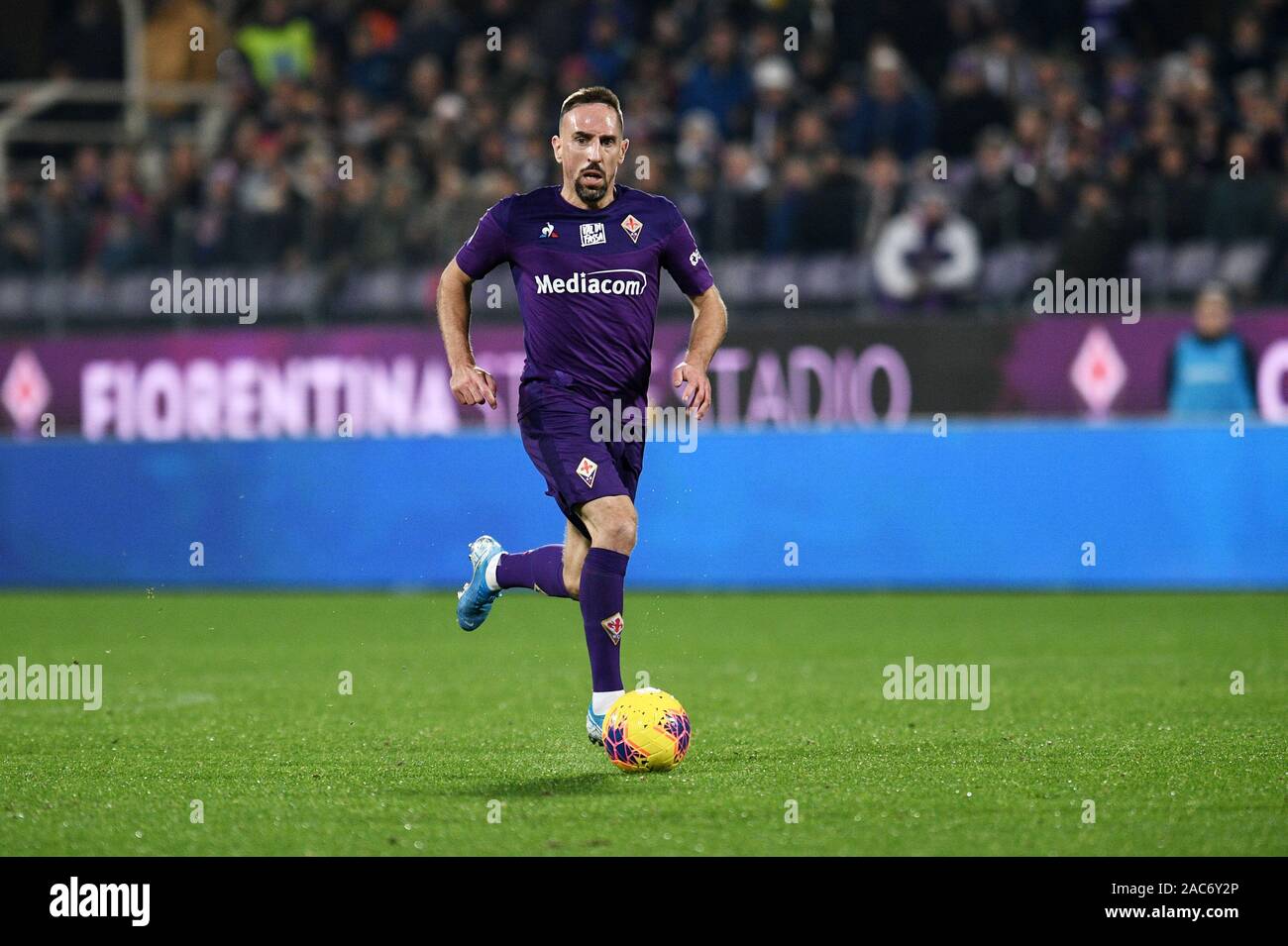Soccer Riberry ribery in action during Fiorentina vs Lecce, Firenze, Italy, 30 Nov ...
