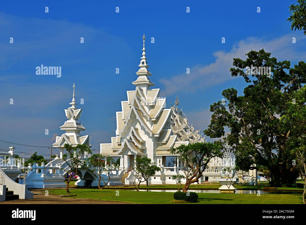 Tempel Wat Rong Khun i Chiang Mai, Thailand Stock Photo