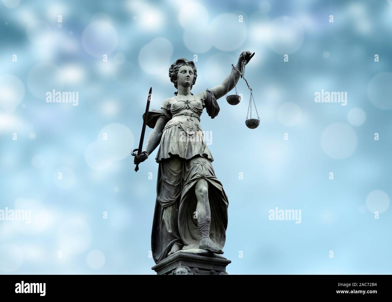 Die Justizia in Frankfurt am Main, Bundesrepublik Deutschland Stock