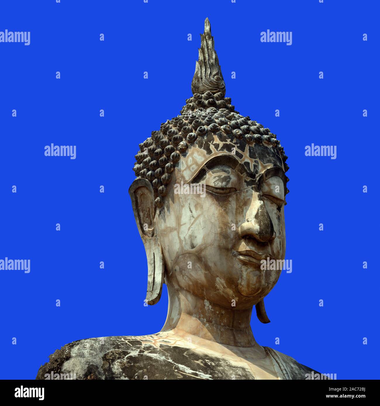 Buddha in Thailand - Si Satchanalai Historical Park, Thailand, Stock Photo