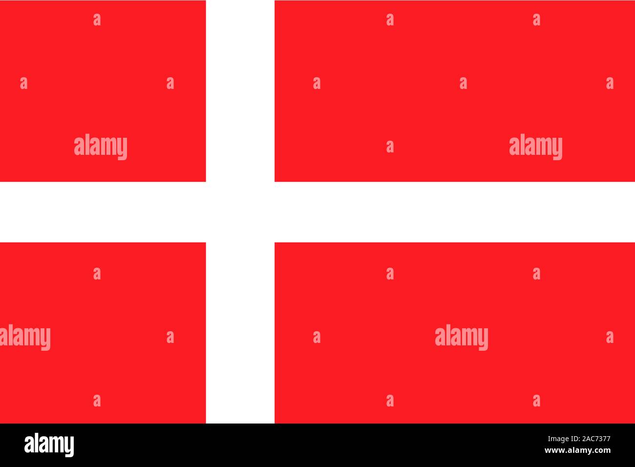 Nationalfahne, Flagge von Dänemark, Europa Stock Photo