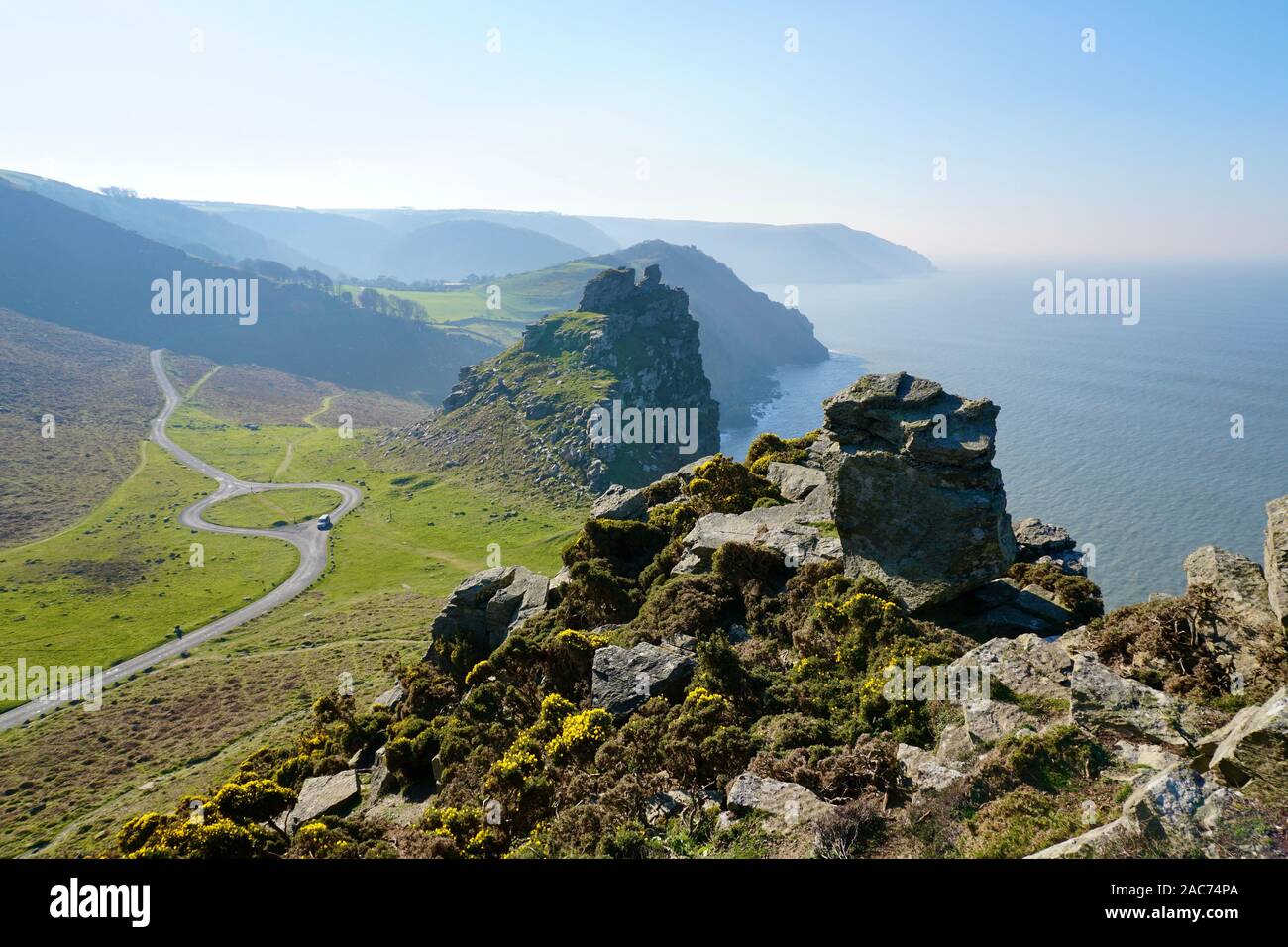Valley of the Rocks, Exmoor, England, UK Stock Photo
