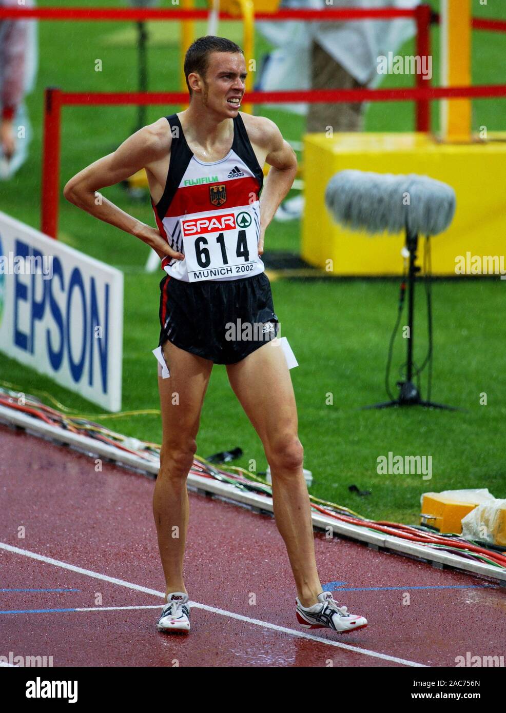 Olympic Stadium Munich Germany 6.8.2002, European Athletics Championships, FRANEK  HASCHKE (GER Stock Photo - Alamy