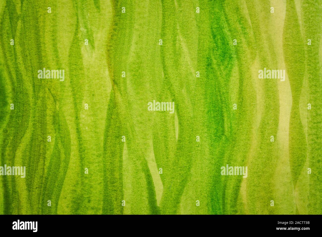 green and yellow watercolor abstract hand painted with wavy vertical ...