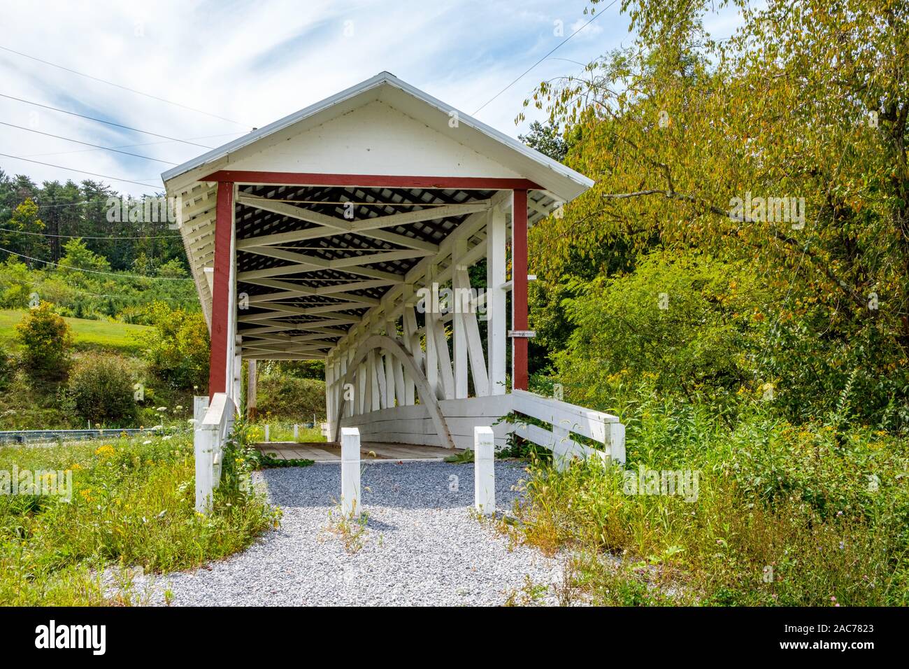 Bowser Covered Bridge, Covered Bridge Road, East St Clair Township, PA