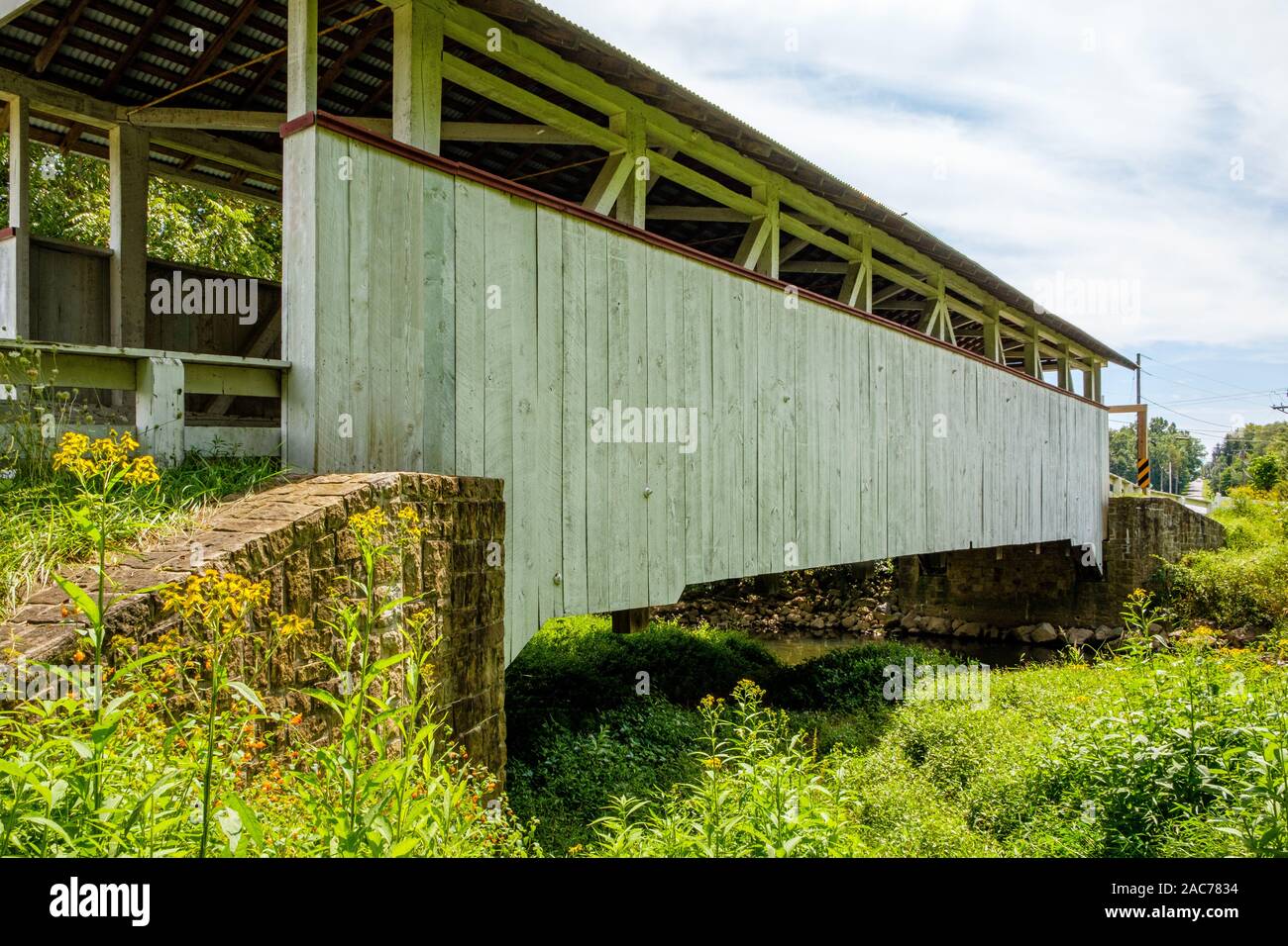 Snooks Covered Bridge, Fish Hatchery Road, East St Clair Township, PA