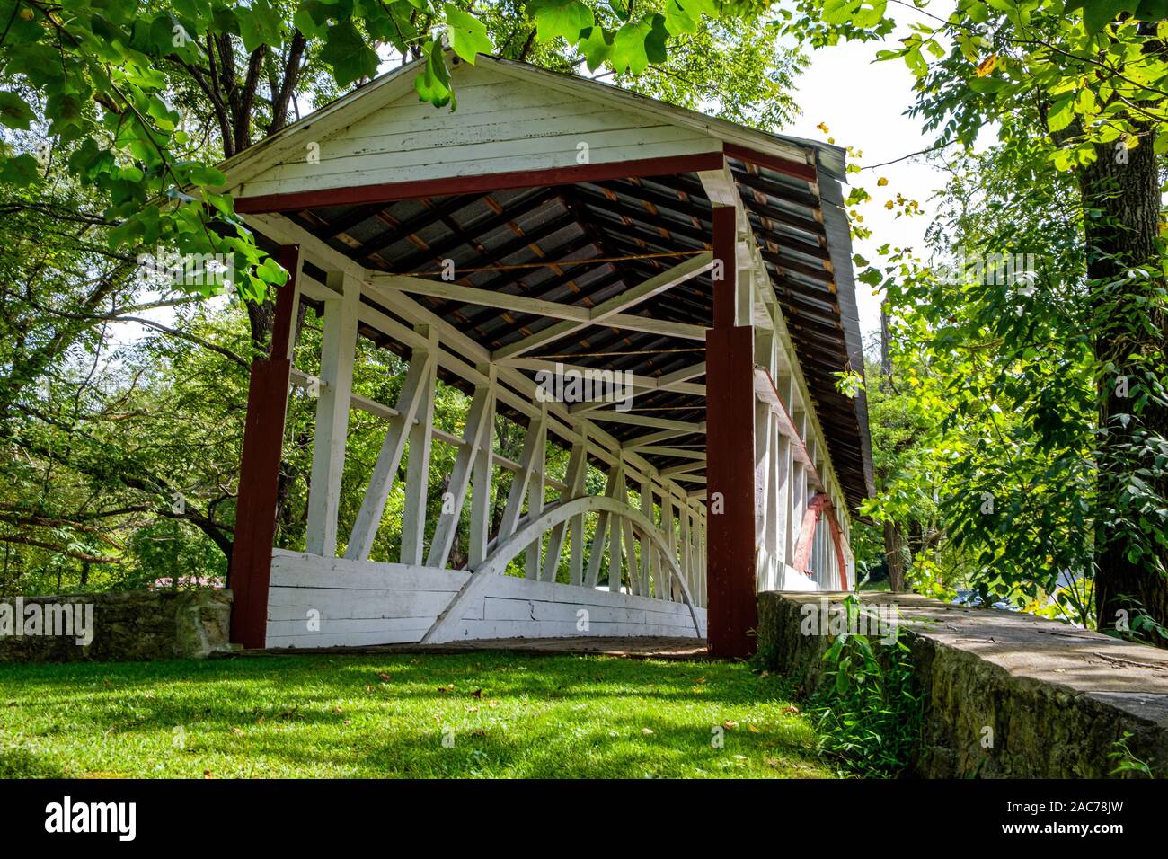Dr Knisley Covered Bridge, Dunnings Creek Road, West St Clair Township