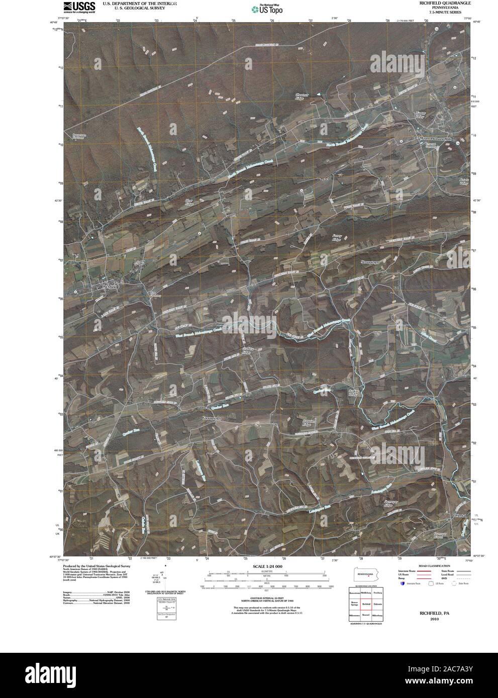 Map of richfield hires stock photography and images Alamy