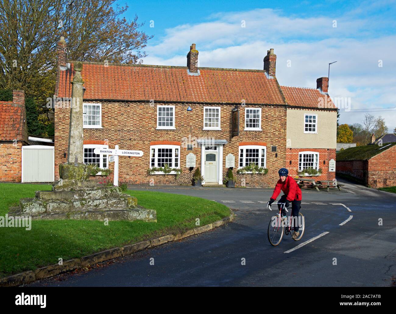 The Wellington Inn, in the village of Lund, East Yorkshire, England UK