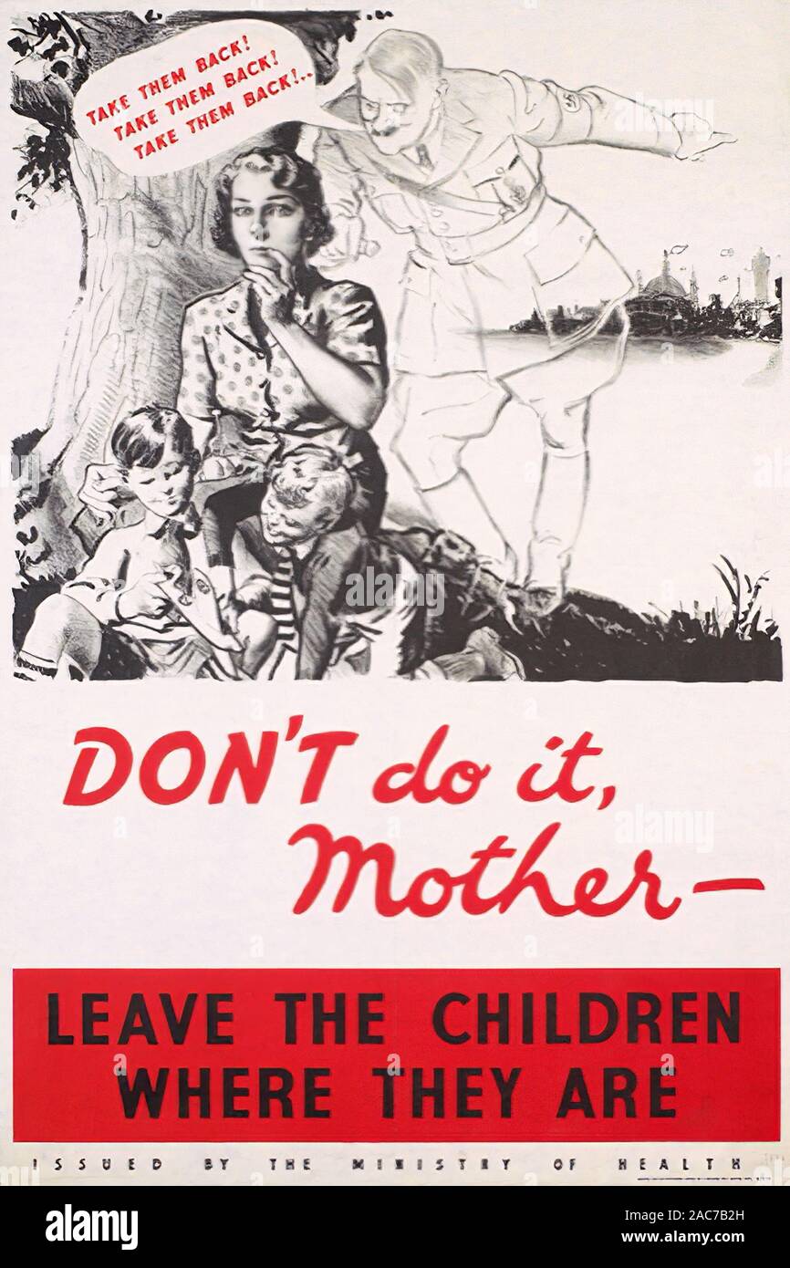 Patriotic wartime poster in big resolution Stock Photo