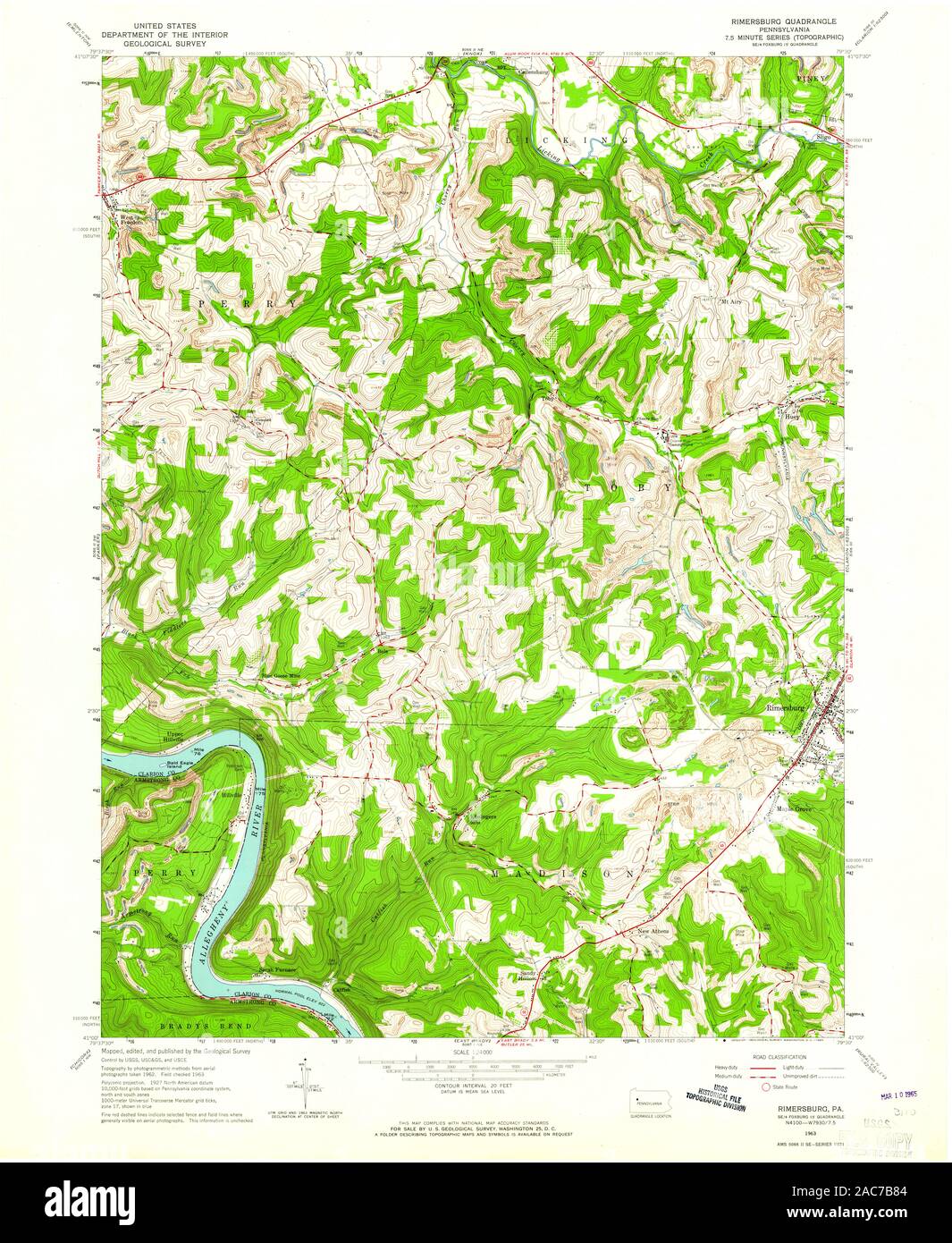 Rimersburg map hires stock photography and images Alamy