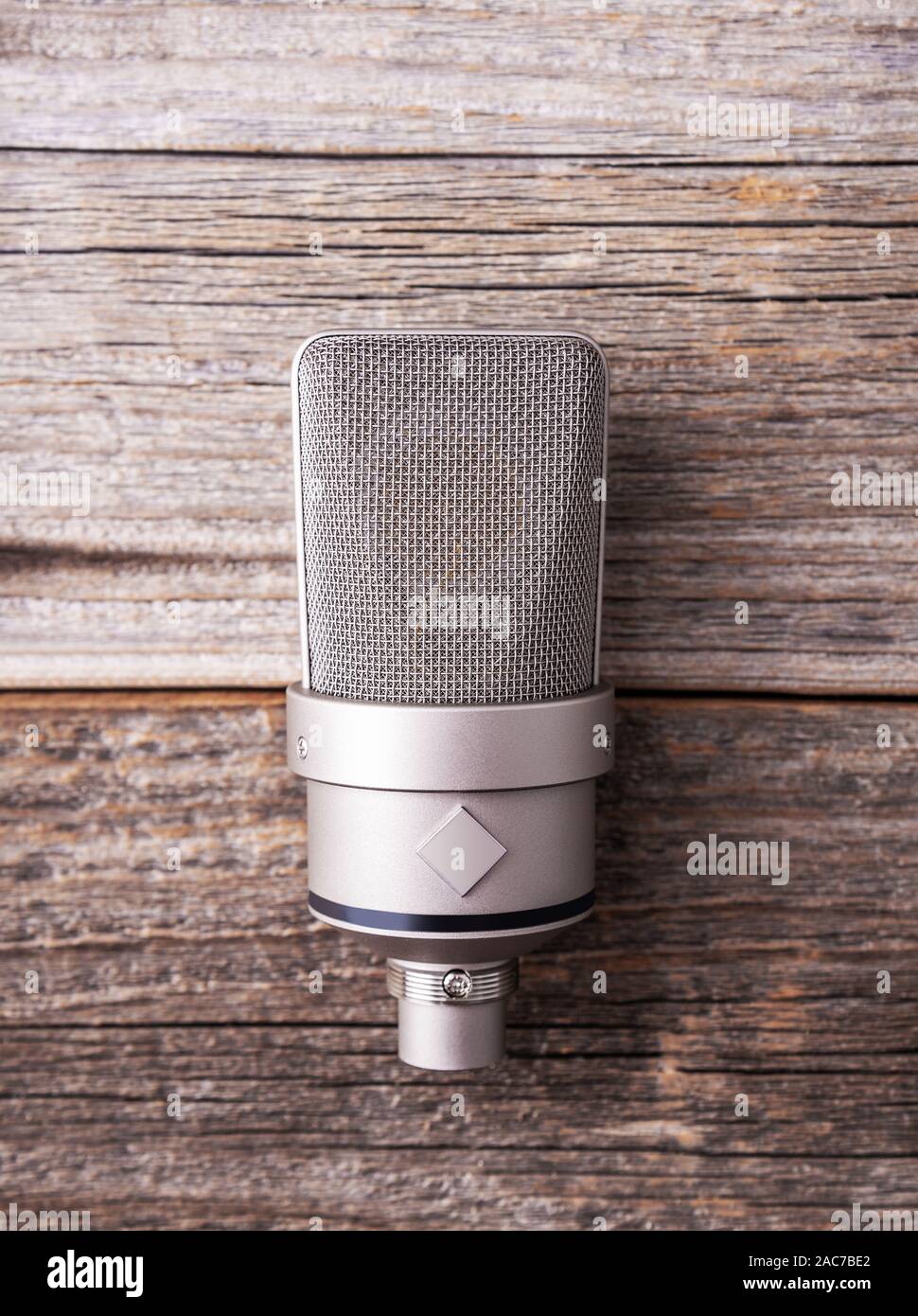 Large diaphragm condenser studio microphone Stock Photo Alamy