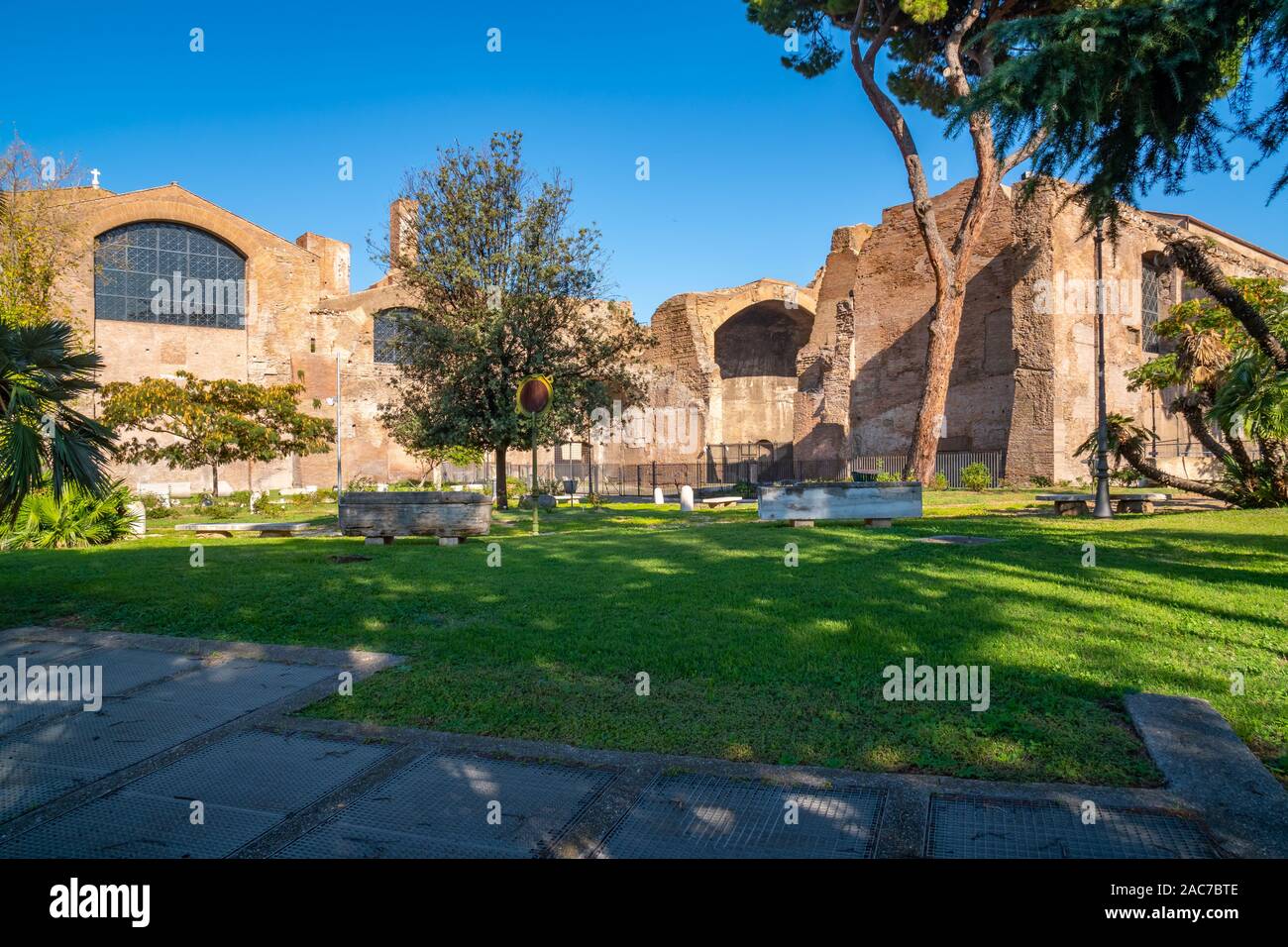 Baths of Diocletian were the largest of the imperial public baths in