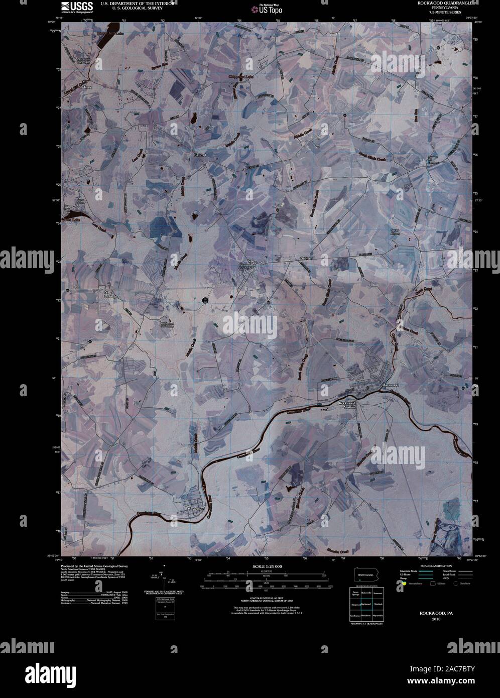 Rockwood pennsylvania map hires stock photography and images Alamy