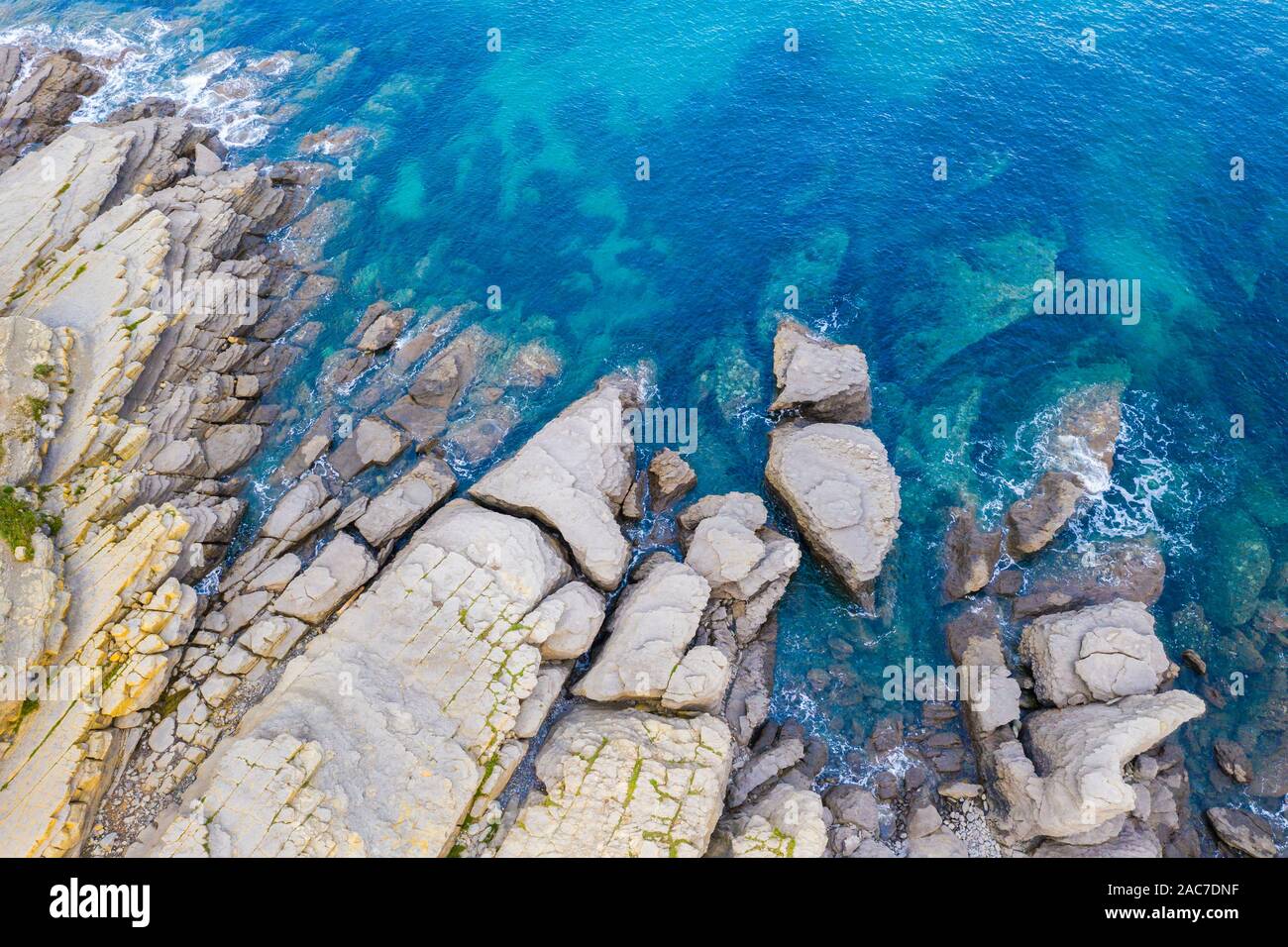 Aerial view coastal erosion hi-res stock photography and images - Alamy