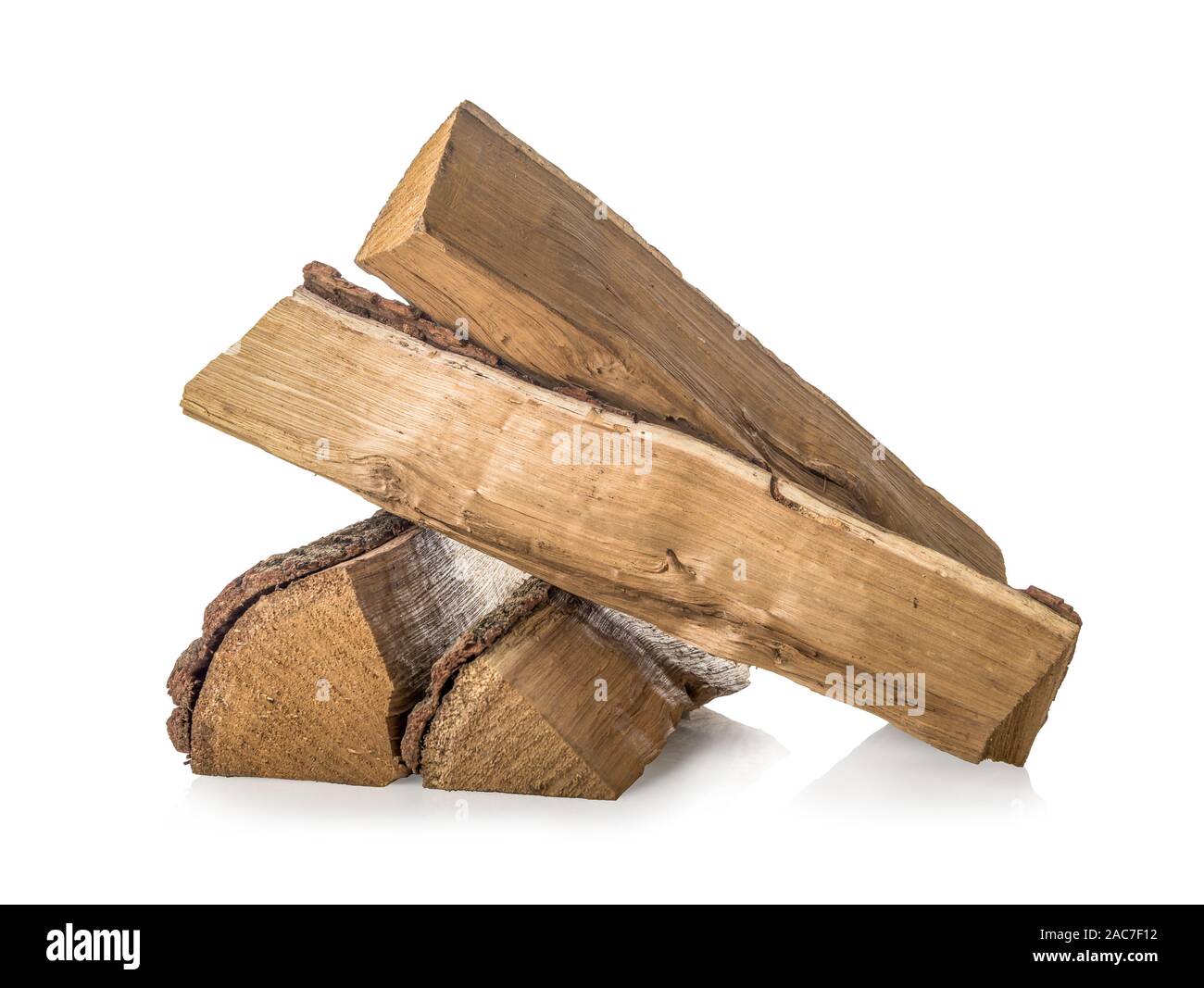Stack of pine firewoods isolated on a white background Stock Photo Alamy