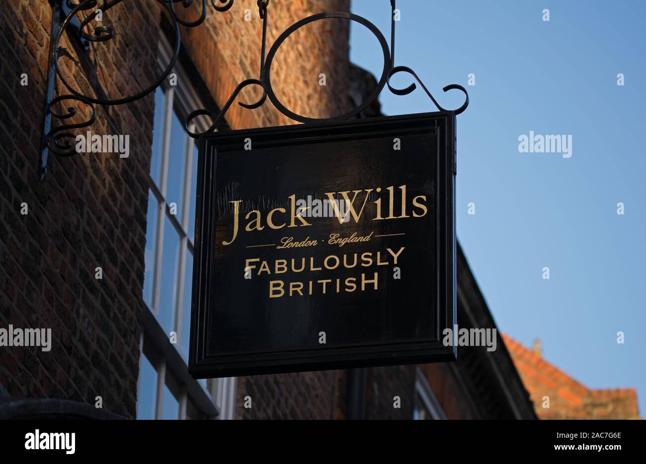 Jack Wills, Fabulously British, in York, UK Stock Photo