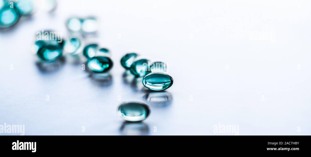 Pharmaceutical Branding And Science Concept Blue Pills For Healthy Diet Nutrition Supplements Pill And Probiotics Capsules Healthcare And Medicin Stock Photo Alamy