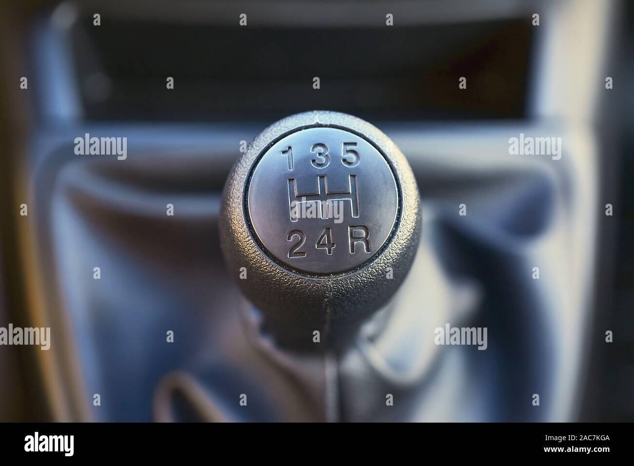 Manual gear stick Stock Photo Alamy