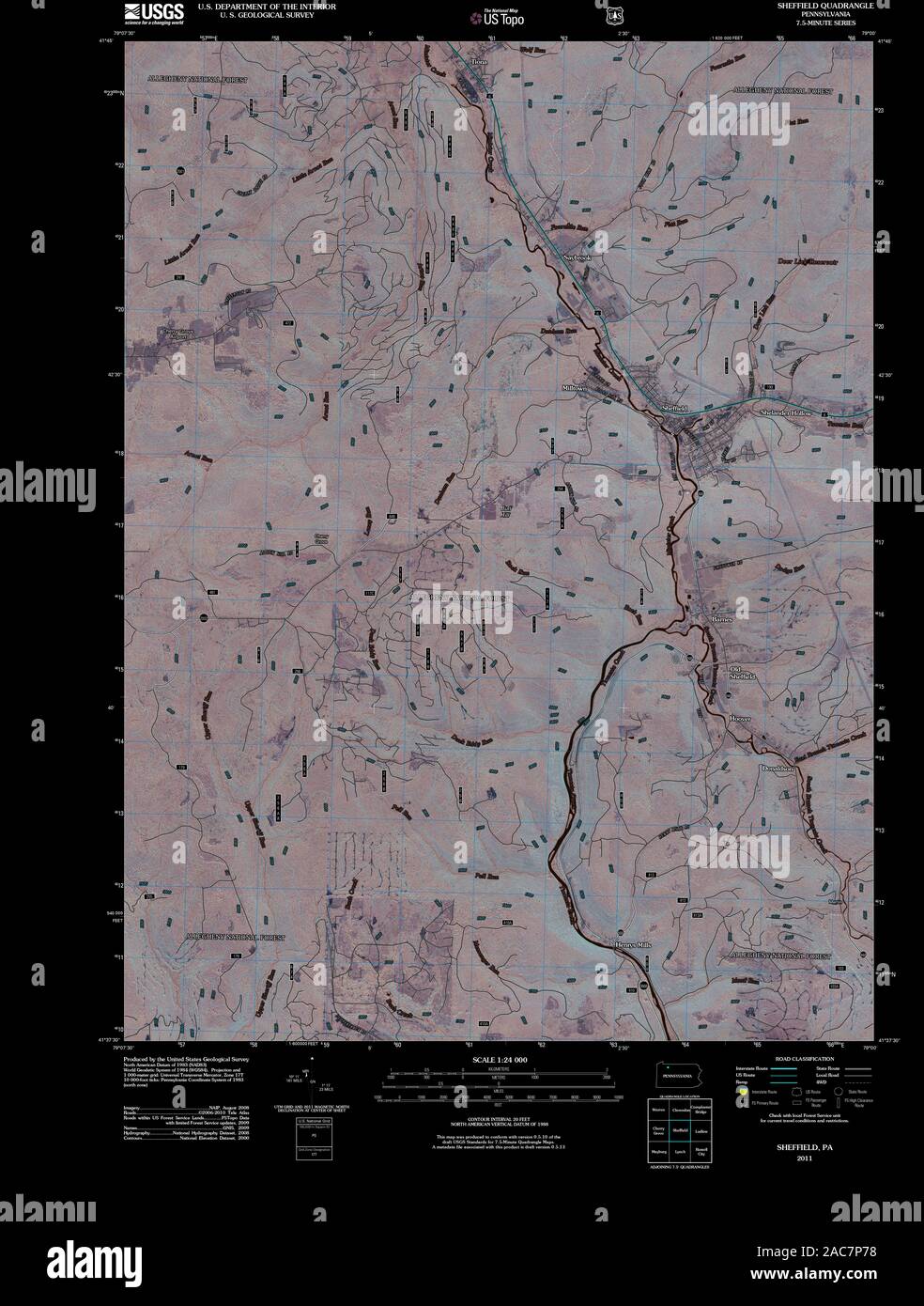 Sheffield pennsylvania map hires stock photography and images Alamy