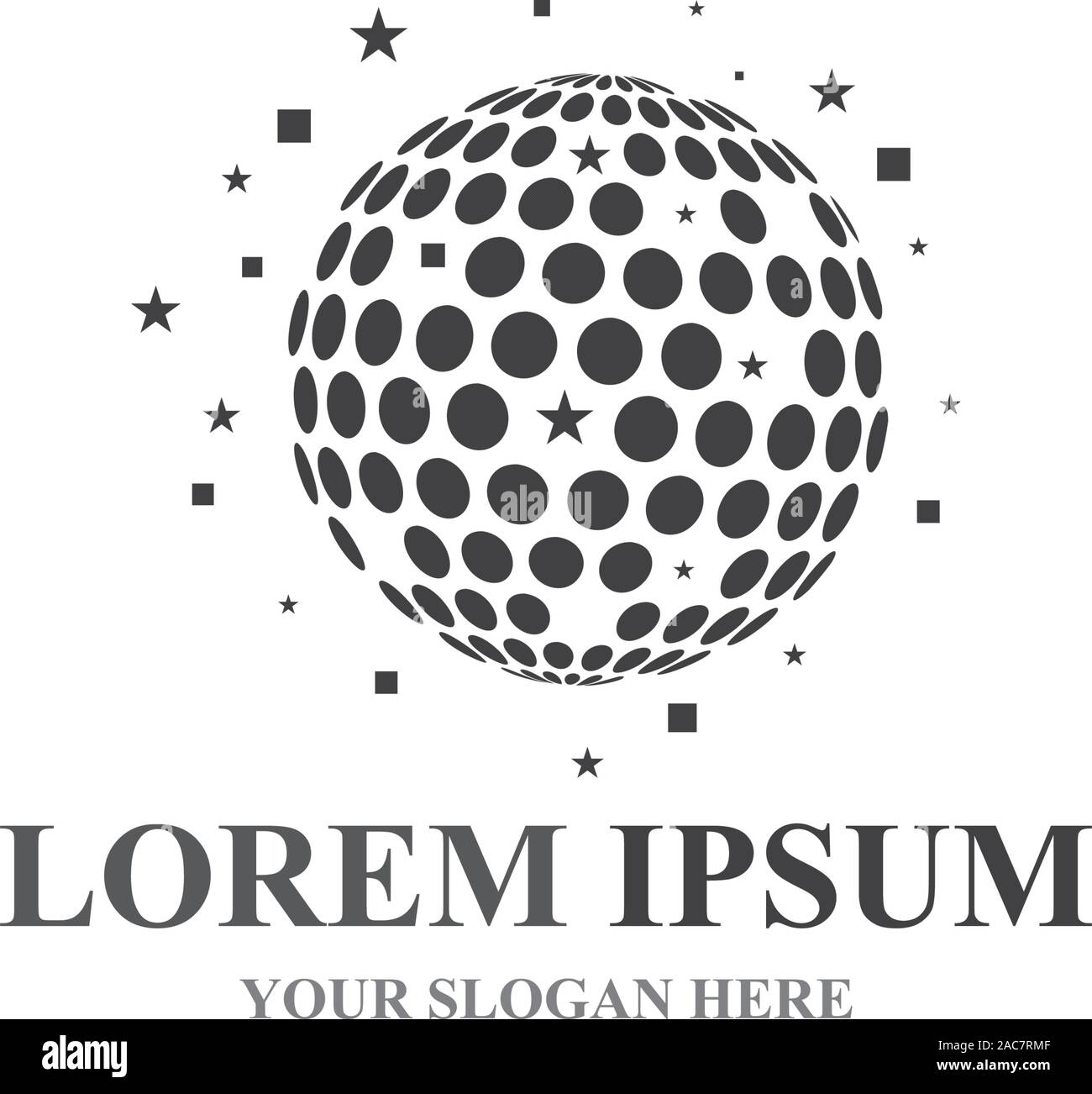 Disco ball vector icon illustration design template Stock Vector Image ...
