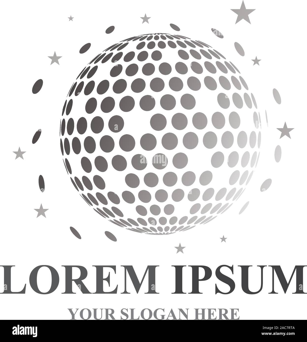 Disco ball vector icon illustration design template Stock Vector Image ...