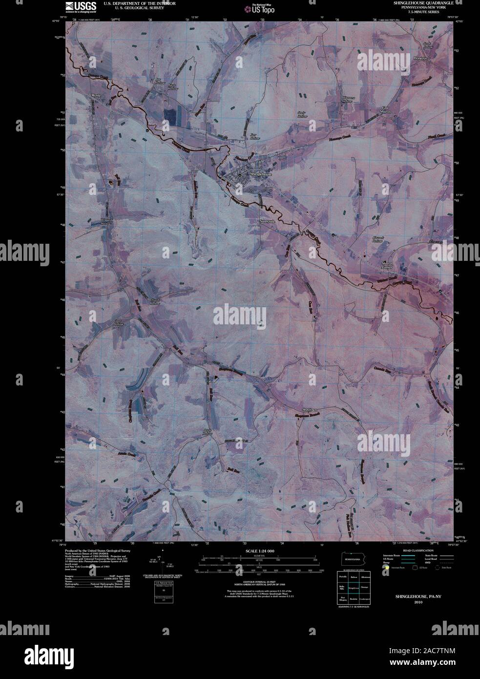 Shinglehouse pennsylvania map hires stock photography and images Alamy