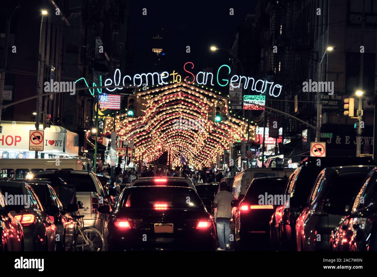 Feast of San Gennaro Festival in Little Italy - New York City Stock Photo