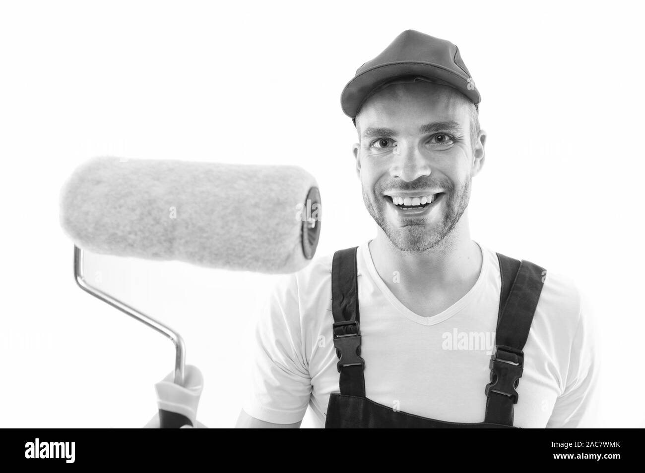 Professional painting roller Black and White Stock Photos & Images Alamy