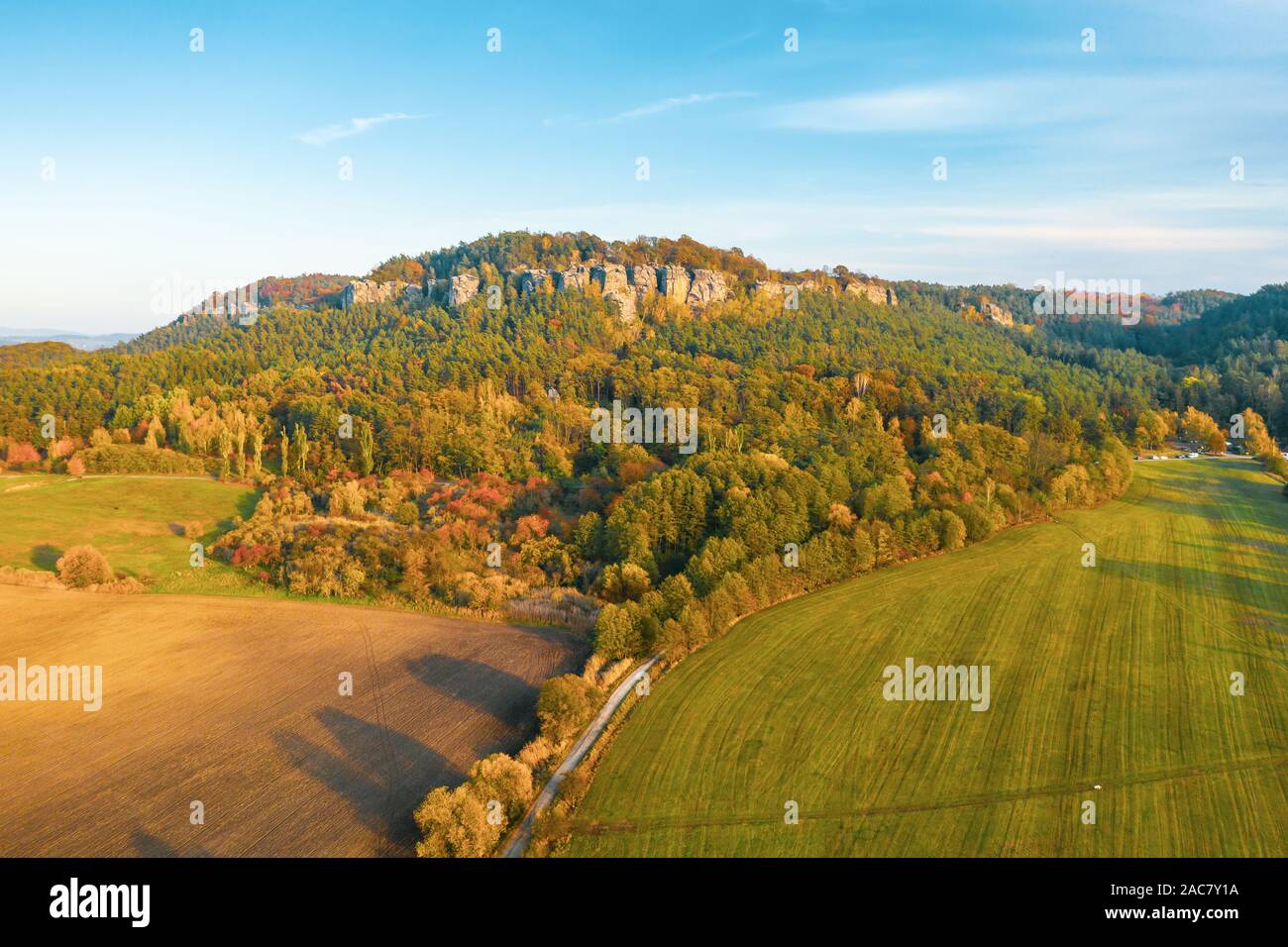 Bohemian Paradise. Sandstone rock formation group in Cesky raj at ...