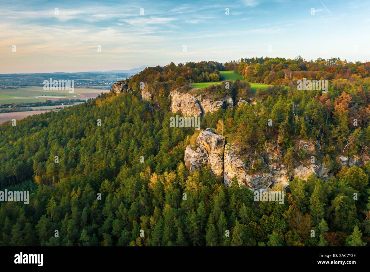 Bohemian Paradise. Sandstone rock formation group in Cesky raj at ...