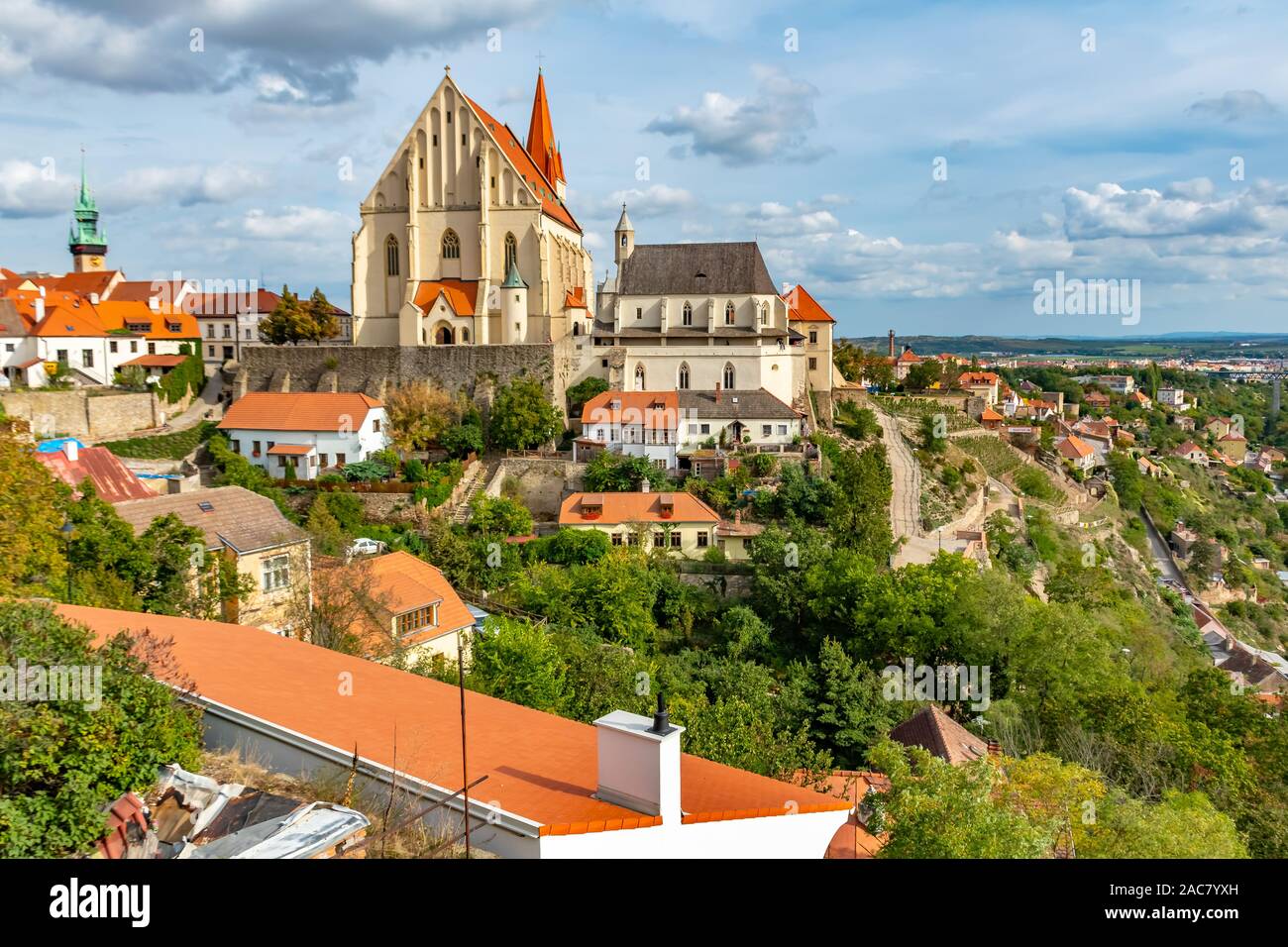 Beautiful Historic city Znojmo in the Czech Republic, Europe Stock Photo