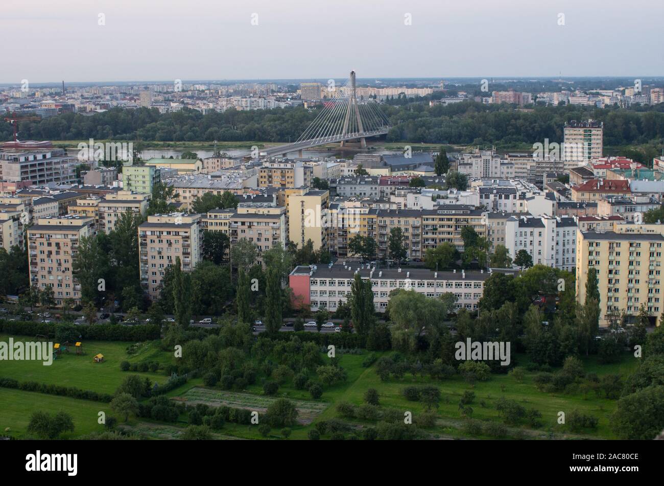 View of Warsaw, Poland Stock Photo