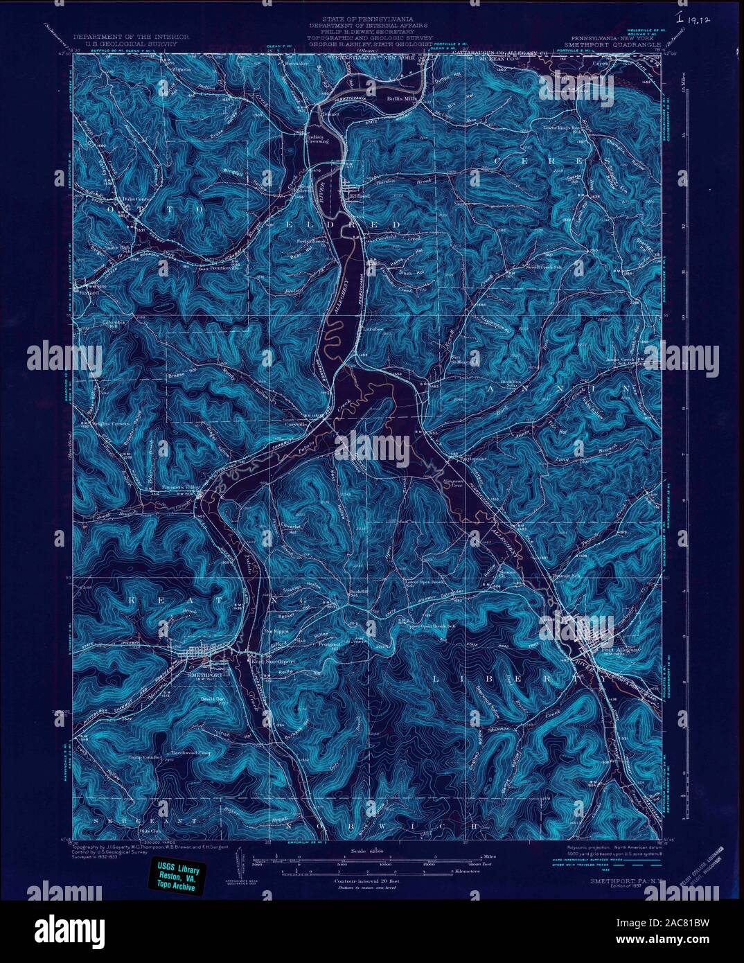 Smethport map hires stock photography and images Alamy