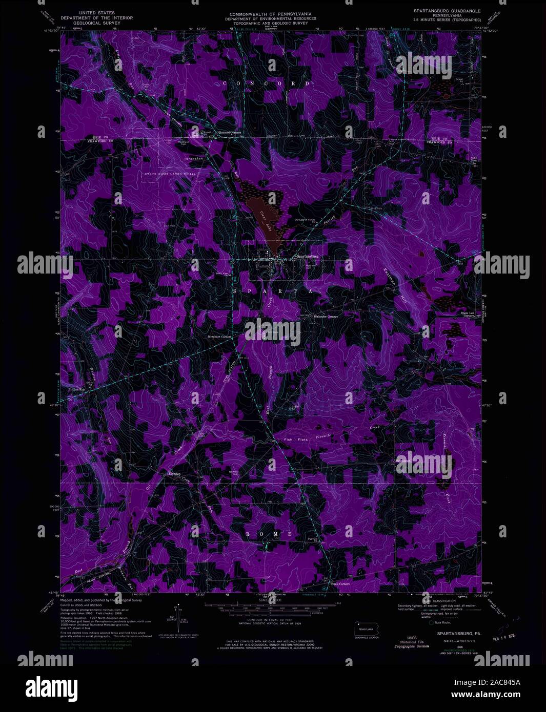 Map of spartansburg hires stock photography and images Alamy