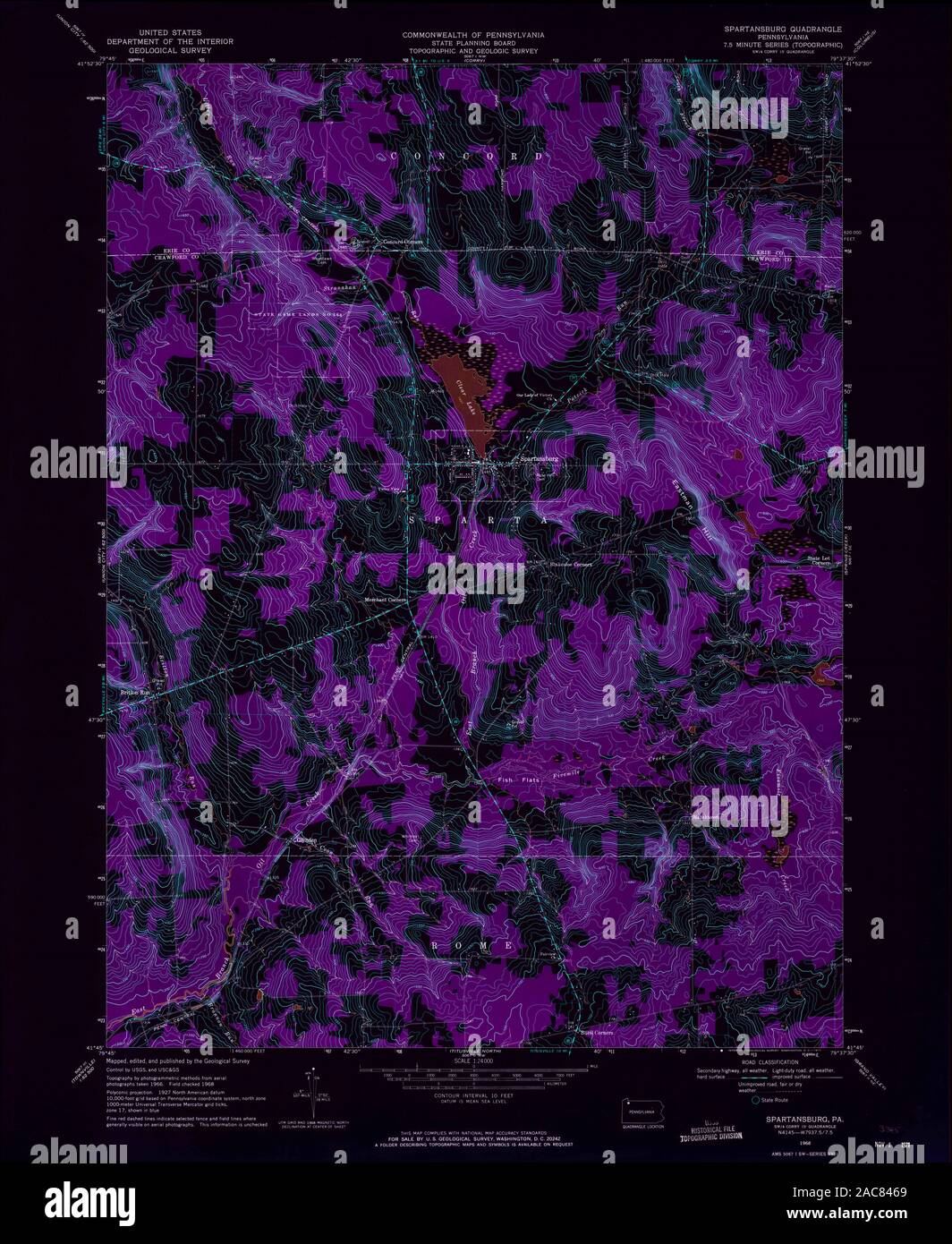 Spartansburg map hires stock photography and images Alamy