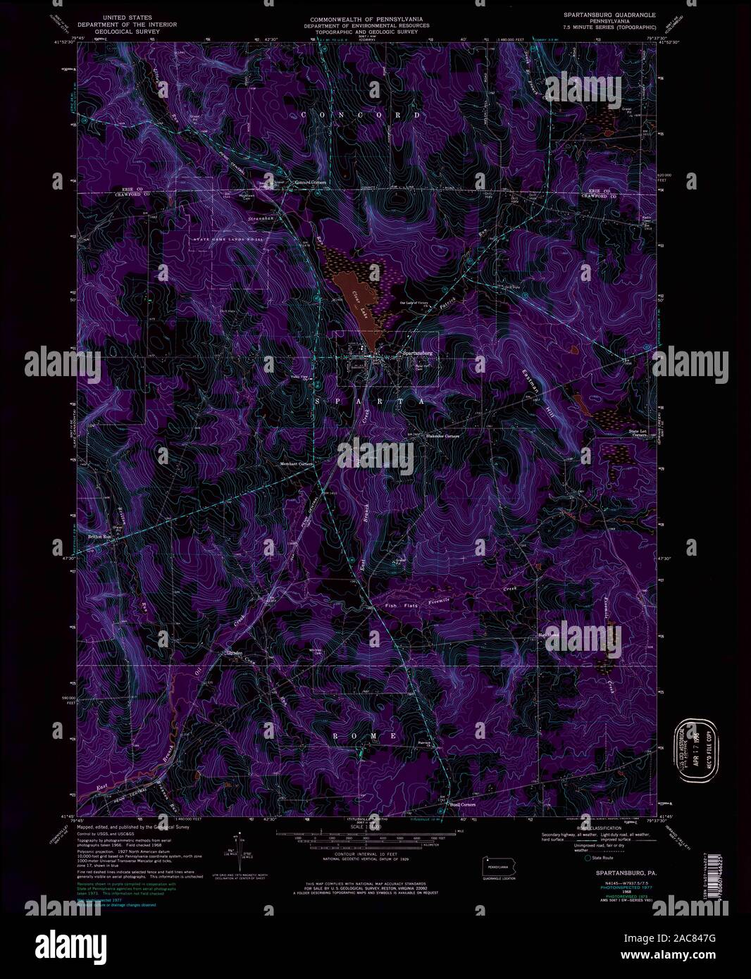 Spartansburg map hires stock photography and images Alamy