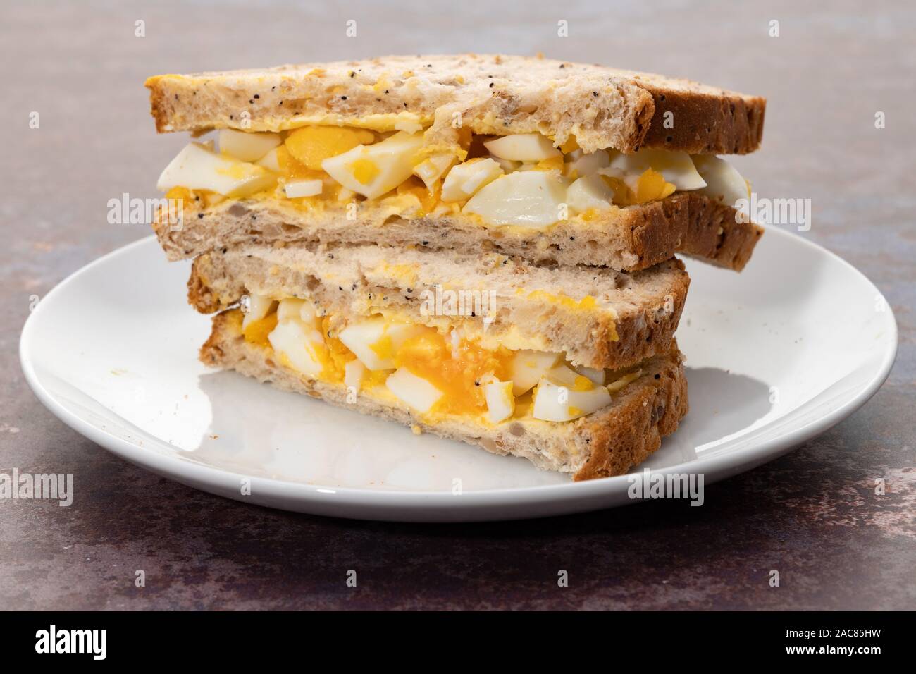 Boiled egg sandwich Stock Photo - Alamy