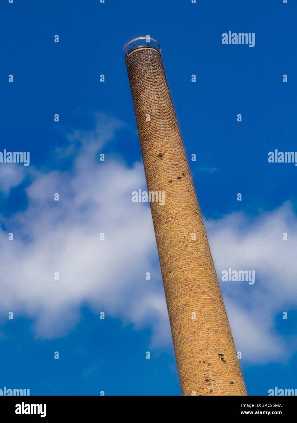factory chimney in Croatia Stock Photo
