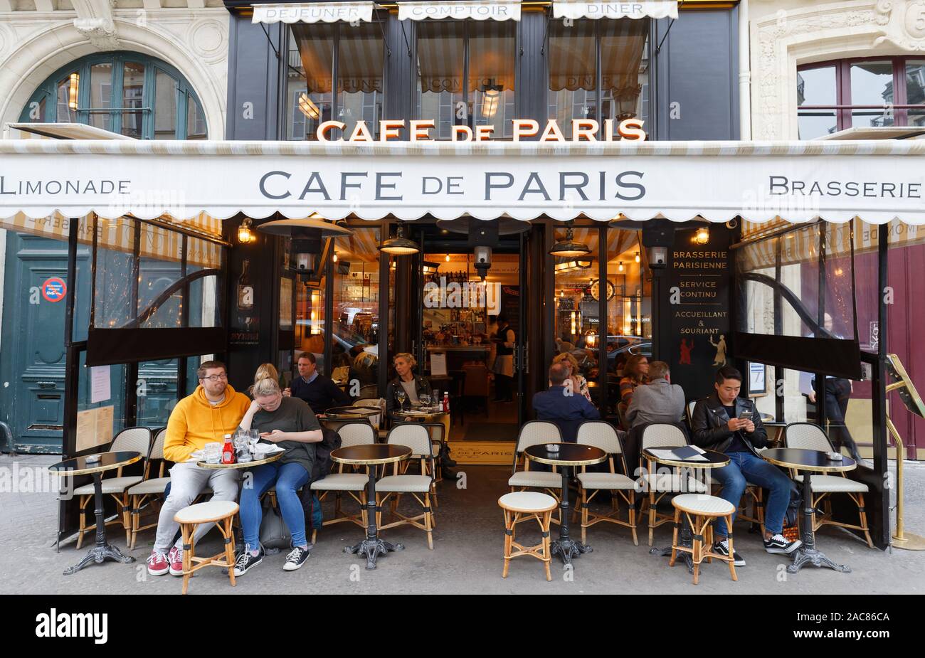 Cafe De Paris Is Traditional French Cafe Located In