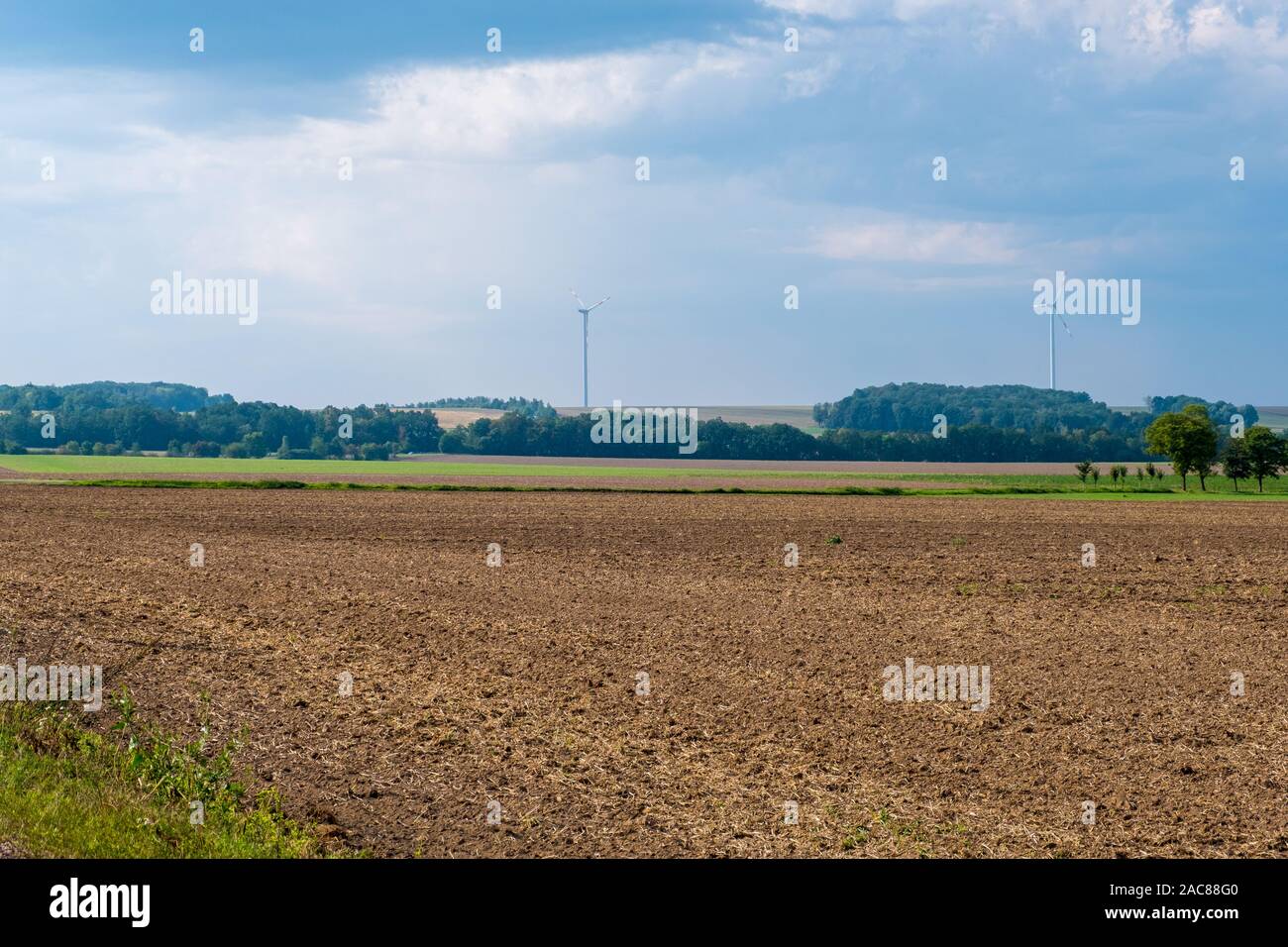 Saarbrucken Germany August 31 2019 Summer Landscape With Wind